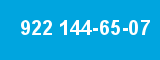 922 144-65-07 922 144-65-07